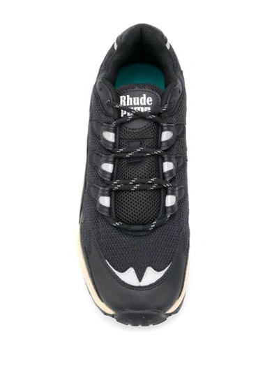 Shop Puma Rhude X Alien Cell Low Top Sneakers In Black