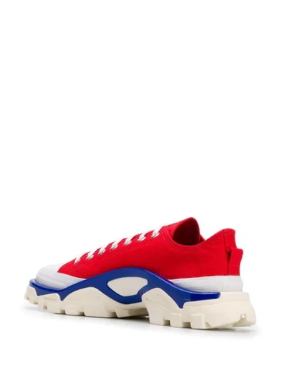 Shop Adidas Originals X Raf Simons Detroit Sneakers In Red