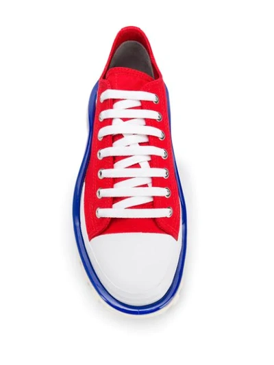 Shop Adidas Originals X Raf Simons Detroit Sneakers In Red