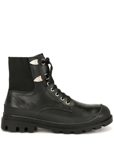 Shop Toga Virilis Lace-up Boots In Black