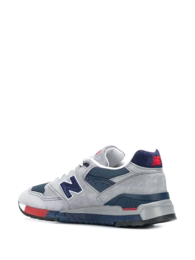 Shop New Balance Logo Patch Low Top Sneakers In Blue