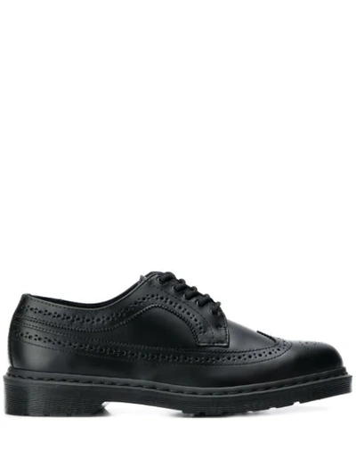 Shop Dr. Martens' Thick Sole Brogues In Nero
