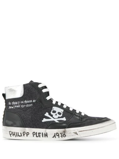 hi top sneakers philipp plein
