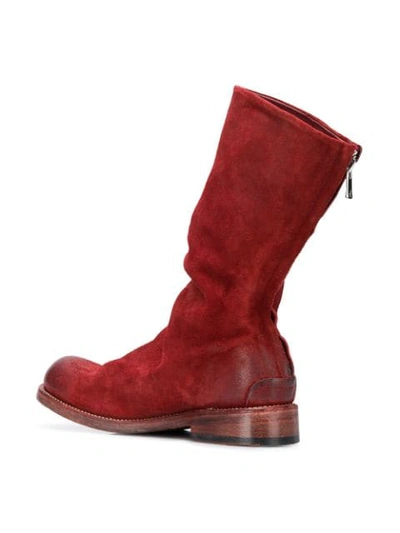 Shop The Last Conspiracy Rear Zipped Boots In Red