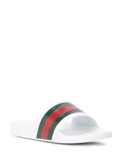 GUCCI GUCCI 308234GIB10 9079 GREAT WHITE/RED SYNTHETIC->SYNTHETIC RUBBER - 白色