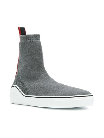 Shop Givenchy Sock Style Sneakers In Grey
