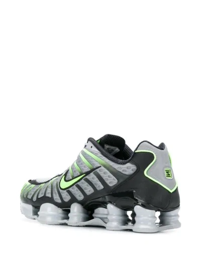 Nike Shox Mesh Panel Sneakers In Grey