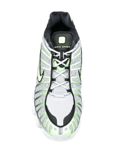 Nike Shox Mesh Panel Sneakers In Grey