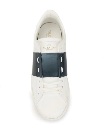 Shop Valentino Garavani Open Sneakers In White