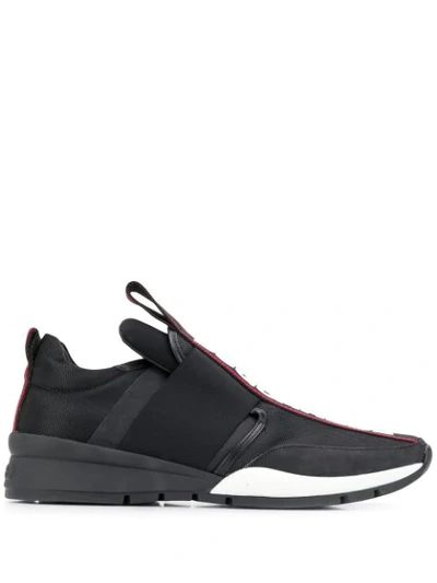 Shop Dsquared2 Low Top Tape Sneakers In Black