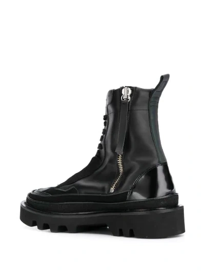 Shop Rombaut Vegan Leather Lace-up Boots In Black