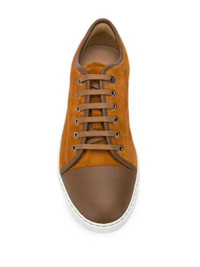 Shop Lanvin Dbb1 Sneakers In Brown