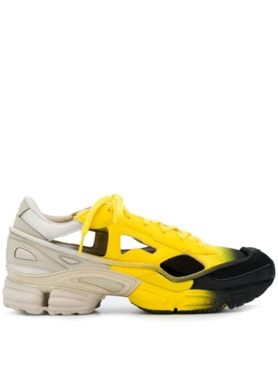 Shop Adidas Originals Raf Simons X Ozweego Replicant Sneakers In Yellow
