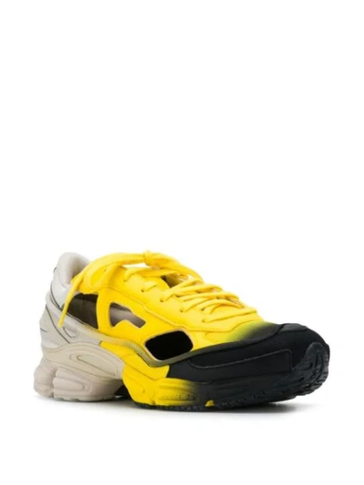 Shop Adidas Originals Raf Simons X Ozweego Replicant Sneakers In Yellow