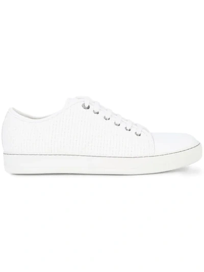 Shop Lanvin Textured Low In White