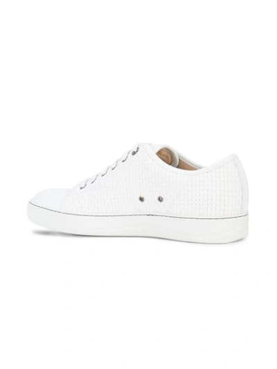 Shop Lanvin Textured Low In White