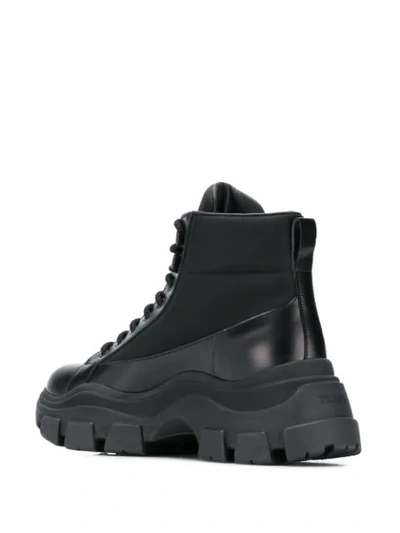 Shop Prada Chunky Sole Boots In 002 Nero