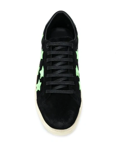 Shop Saint Laurent Court Classic Sl/06 Star Print Sneakers In Black