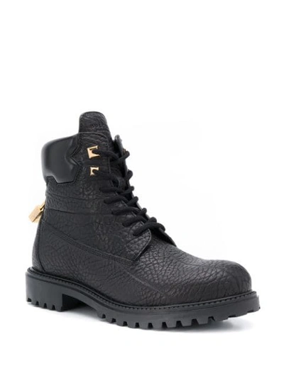 BUSCEMI SITE LACE-UP ANKLE BOOTS - 黑色