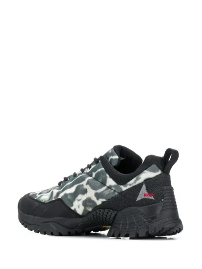 Shop Roa Lace-up Hiking Shoes In Black