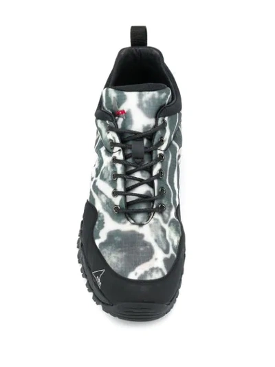 Shop Roa Lace-up Hiking Shoes In Black