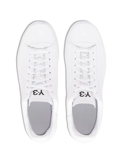 Shop Y-3 Court Low-top Sneakers In White