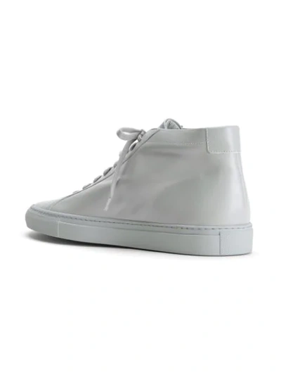 Shop Common Projects Achilles Mid Sneakers In Grey
