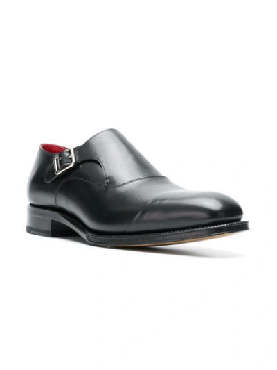 Shop Alexander Mcqueen Classic Monk Shoes In Black