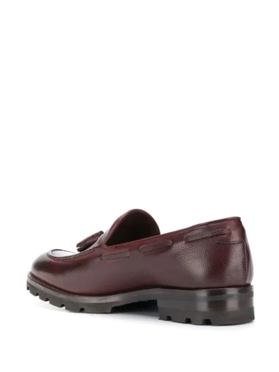 Shop Fratelli Rossetti Tassel Detail Loafers In Red