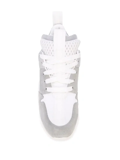 Ben Taverniti Unravel Project Unravel White Crust Low Sneakers In Grey