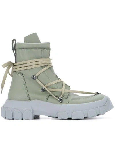Shop Rick Owens Lace In Green