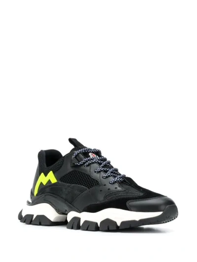 Shop Moncler Running Sneakers In Black