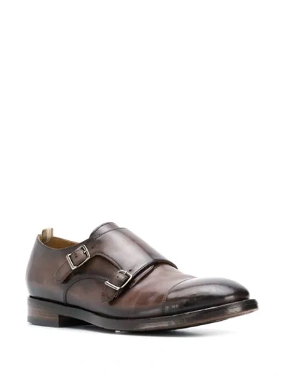 Shop Officine Creative Emory Monk Strap Shoes In Brown
