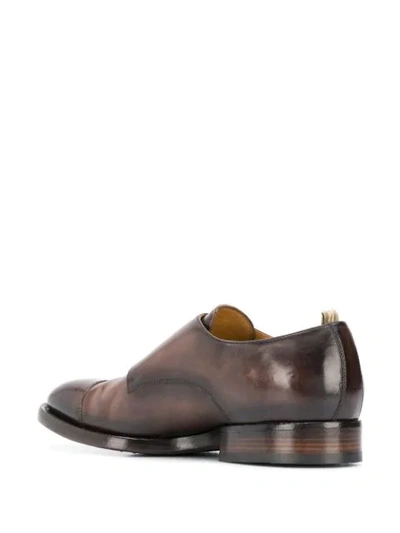Shop Officine Creative Emory Monk Strap Shoes In Brown