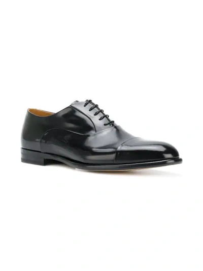 Shop Fabi Classic Oxford Shoes In Black