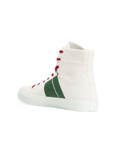 Shop Amiri Sunset Canvas Sneakers In White