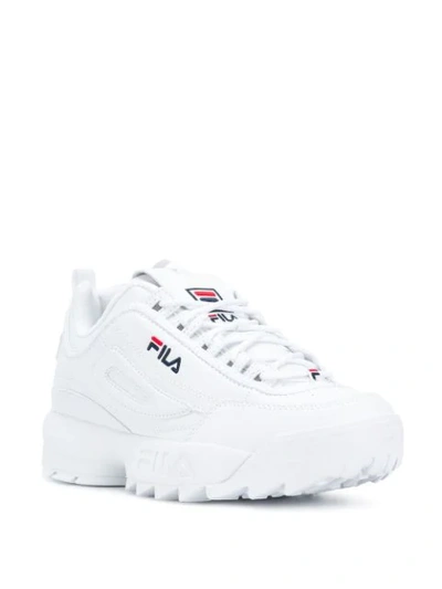 FILA DISRUPTOR LOW-TOP SNEAKERS - 白色