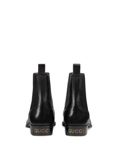 Shop Gucci Chelsea Boots In Black