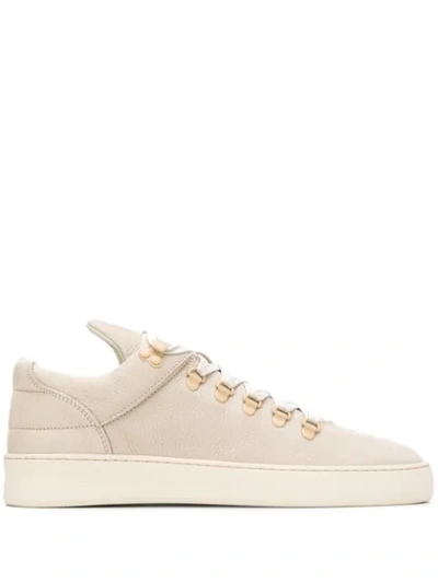 Shop Filling Pieces Low-top Sneakers In Offwhite