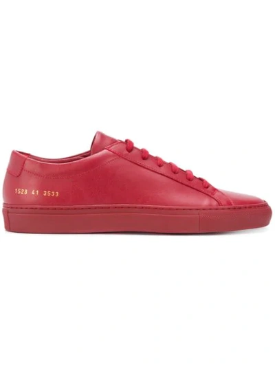 Shop Common Projects Achilles Low Sneakers In Red