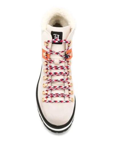 Tommy Hilfiger X Lewis Hamilton Lace-up Hiking Boots In Yae Bone White |  ModeSens