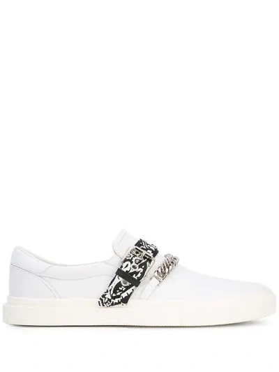 Shop Amiri Slip-on-sneakers Mit Bandana In White