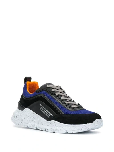 Shop Msgm Z Running Sneakers In Black