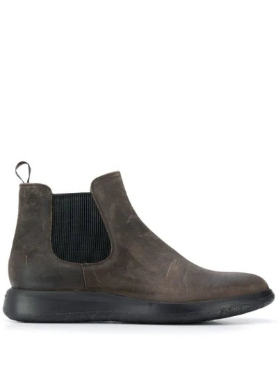 Shop Fratelli Rossetti Suede Ankle Boots In Brown