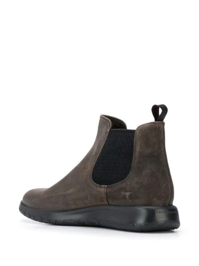 Shop Fratelli Rossetti Suede Ankle Boots In Brown