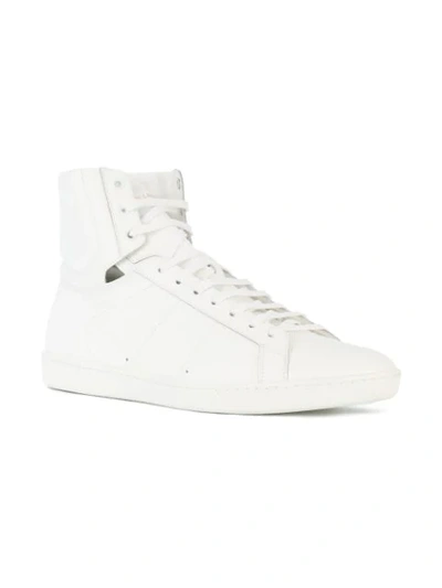 Shop Saint Laurent Signature Court Classic Sl/10h Sneakers In White