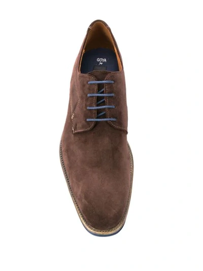 CONTRAST SOLE DERBY SHOES