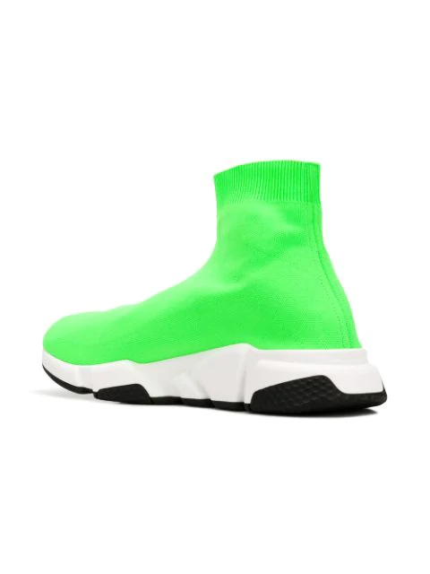 green balenciaga speed trainer