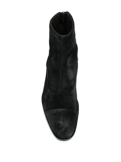 Shop Tagliatore Suede Ankle Boots In Nero