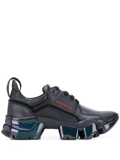 Shop Givenchy Jaw Iridescent Low Top Sneakers In Black